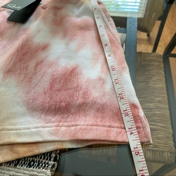 Rails Pink Orange Sunset Tie Dye Jane Pull On Sweat Shorts - Picture 12 of 15